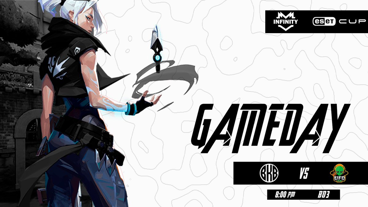 🔴¡GAMEDAY!🔴Hoy nuestra escuadra de valorant tienen una nueva batalla, inicia la <a href="/ESETLA/">ESET Latinoamérica</a> cup.

🆚: <a href="/ufoclanec/">UFO Clan 🏆🏆🏆🏆🏆</a>
🕗: 8:00pm 🇨🇴

#BKBUP ☠️

#VALORANT 
#Esports