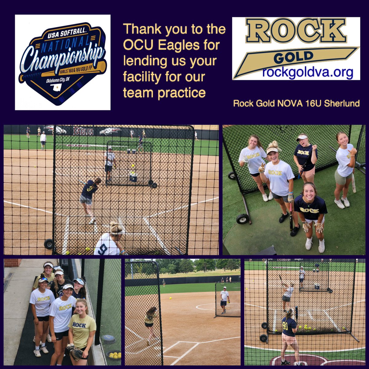 Today we practice 😅. Tomorrow we dance 💃. USA Gold Nationals, we are ready 💪! #COMMIT2theGRIT #TogetherWeROCK #GOLDNationals #USASoftball #TheBigDance