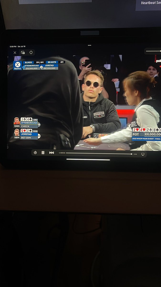 BasMan9199's tweet image. Wow! #WSOPMainEvent