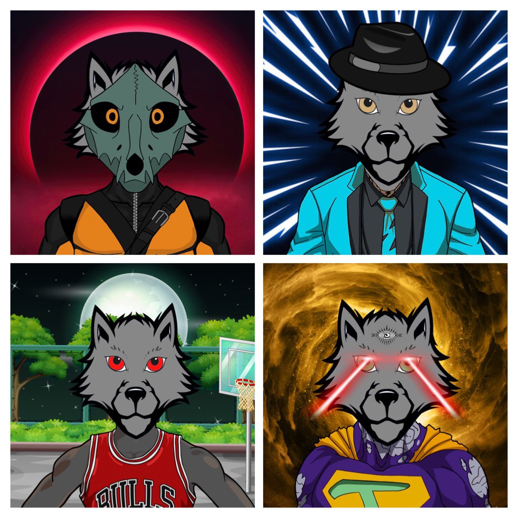 SukunaCrypto_'s tweet photo. 4 new Wolves uploaded to the collection! Which one is your favorite? ๐ https://t.co/836kC3QzGmโฆ #WolvesOfEthereum ๐บ #NFT #NFTartist #NFTart https://t.co/eVdUc4rvUu