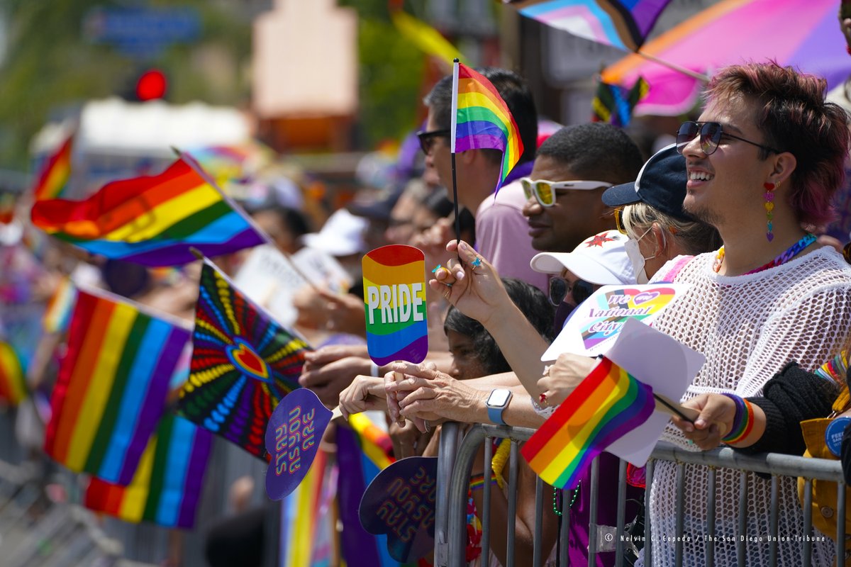 NelCepeda's tweet photo. After two years of hybrid events, San Diego Pride is back in person in 2022 https://t.co/UGc3lSDk3i
