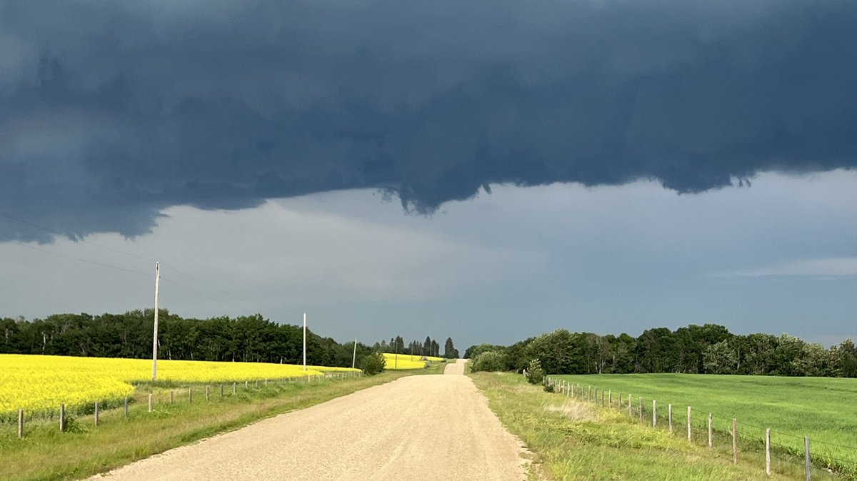 RyanVoutilainen's tweet photo. The cell near #Bashaw tryingโฆ a bit of lowering and with small vortices for a brief momentโฆ 611p MT
The same cell with the huge hail spike after several radar scans.
#ABstorm #ShareYourWeather https://t.co/18v9UesPmi