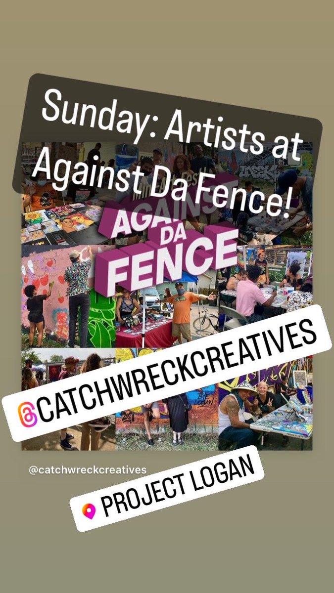 AnySquared's tweet photo. Artists at Against Da Fence, a. mini-art-fest at Project Logan. With 75+ artists! THIS SUNDAY! Details here: https://t.co/n3OsrPbqPe…
.
#againstdafence2022 #chicagoart #artpluscommunity #anysquared #renegadesoffunk #graffiti #graffitiart #liveart #art #murals #painting #drawing https://t.co/zNoMEa6vuy
