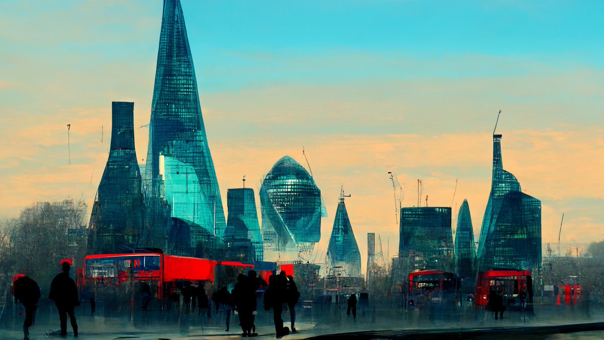 red__pixel's tweet photo. London in different styles 1 #midjourney #generativeart #art https://t.co/fgxPO3k434