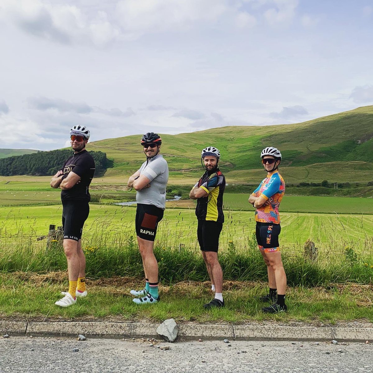 stride4simpsons's tweet photo. Day 1 of #StrideForSimpsons complete! 

102km of cycling on some very bumpy tracks - glad to be resting our weary heads in #Lesmahagow tonight before tomorrow’s trip up to #Milngavie to meet the #WestHighlandWay contingent

Give us energy by donating at https://t.co/f00TKC7iAh 🔥 https://t.co/wWufZ4835q