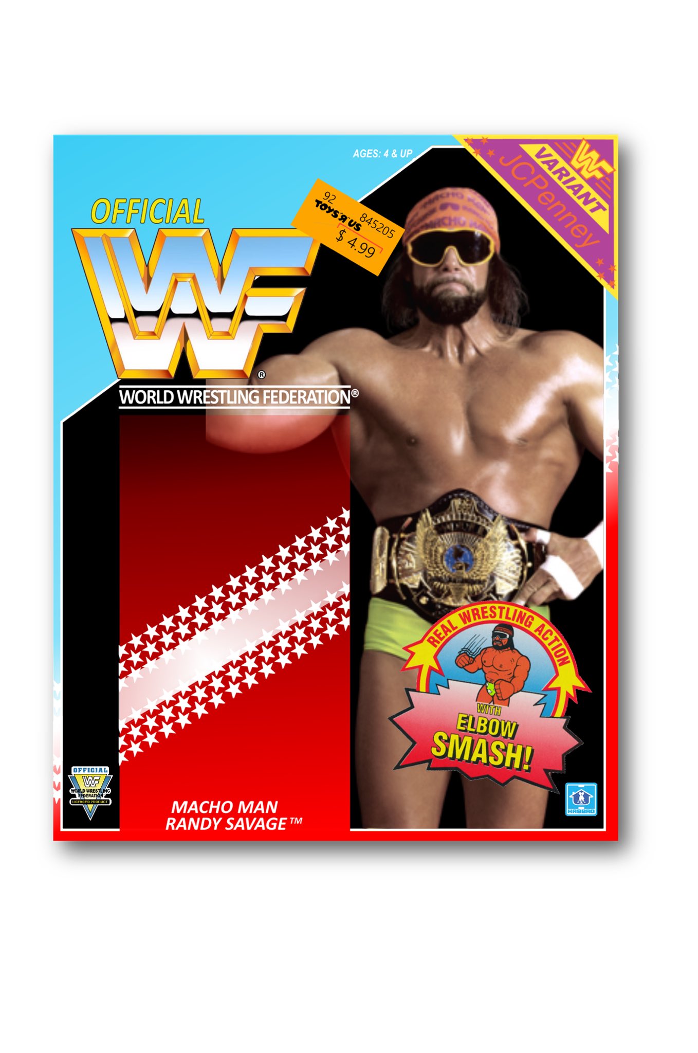 WWF WWE SUMMERSLAM 1993 HASBRO SCALE CUSTOM WRESTLING FIGURE STAGE 