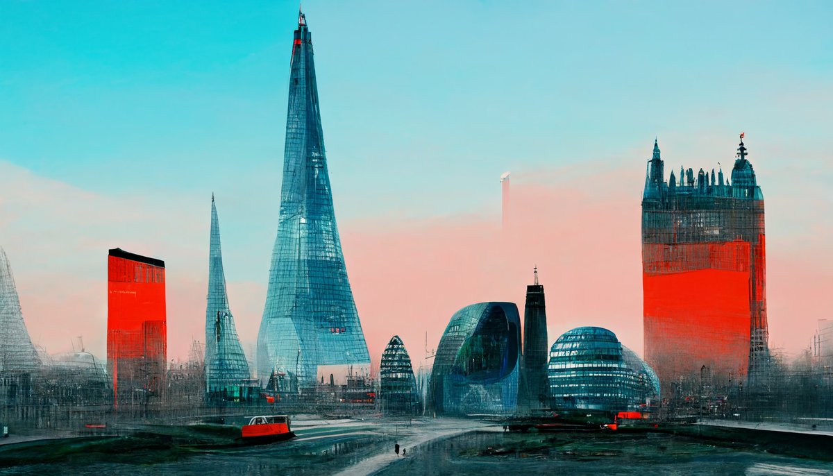 red__pixel's tweet photo. London in different styles 2 #midjourney #generativeart #art https://t.co/cYKYFtHOWv