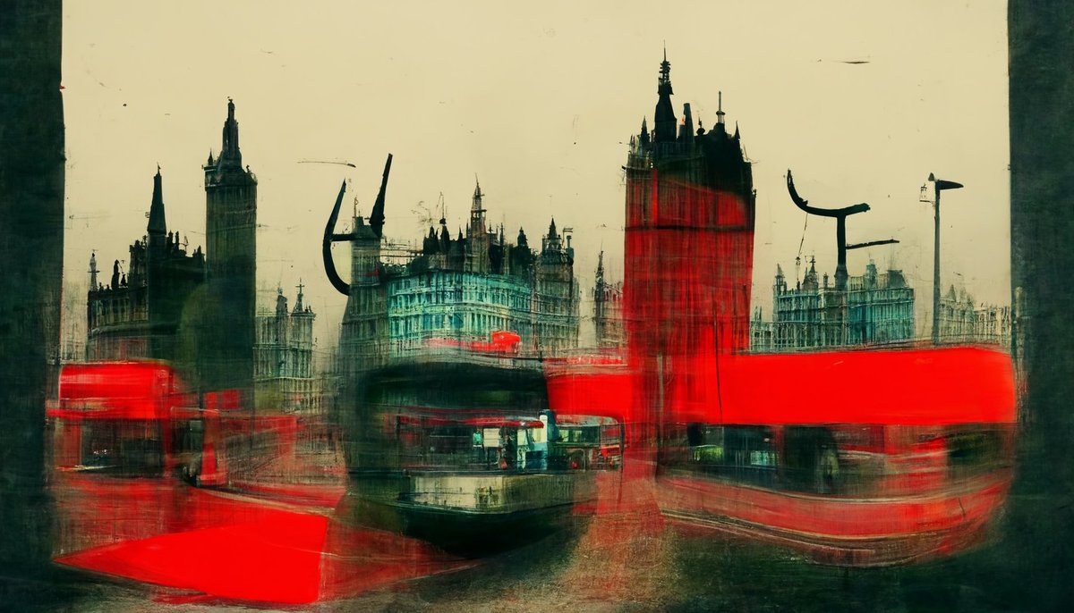 red__pixel's tweet photo. London in different styles 2 #midjourney #generativeart #art https://t.co/cYKYFtHOWv