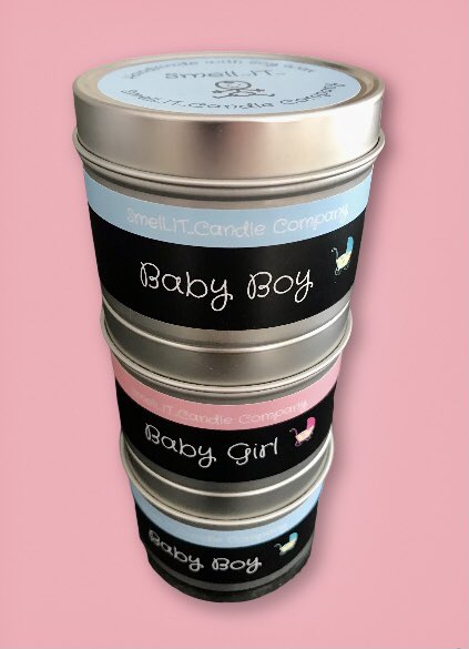 Handmade hand poured in the heart of Cheshire, the perfect gift for mums to be, #itsaboy #mumstobe #babyshowergifts #smellit #happinessishomemade #itsagirl @chestertweetsuk @wearechester @LivingInChester #scentedsoycandles #quirkygiftideas