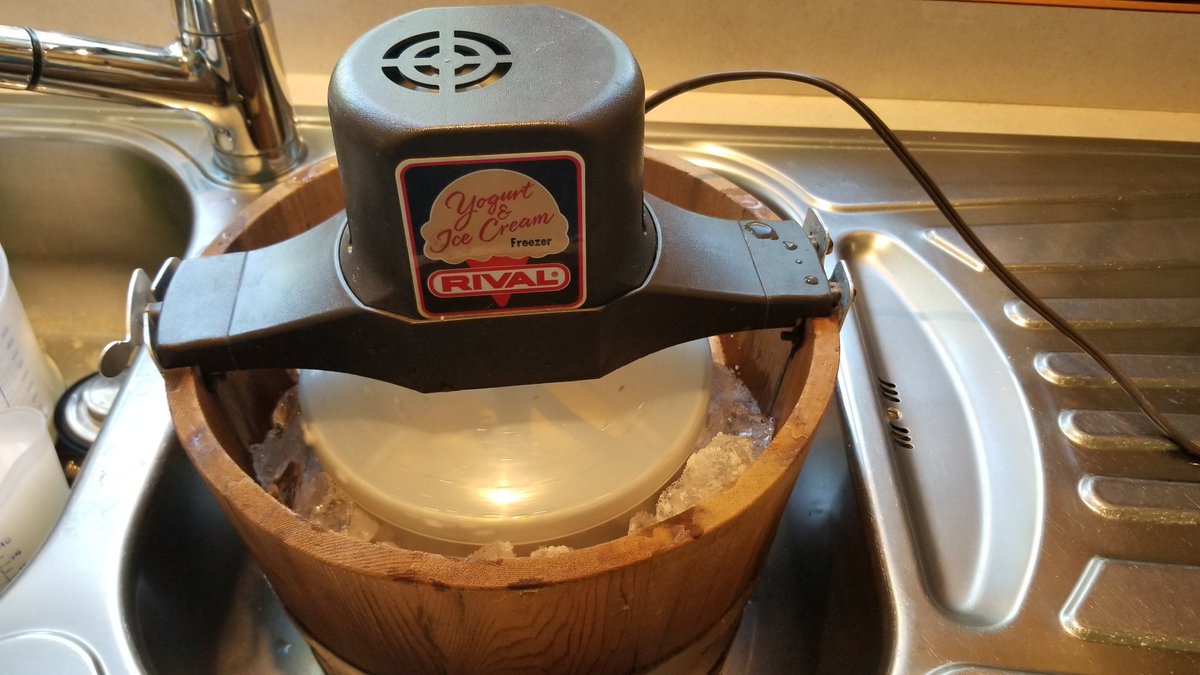 Kenneth_Reimer's tweet image. Today deserves homemade ice cream and rhubarb pie.