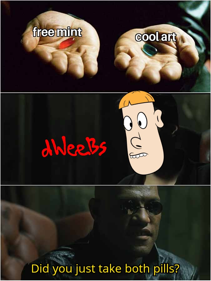 #FreeTheDweebs #FreeMint with #CoolArt