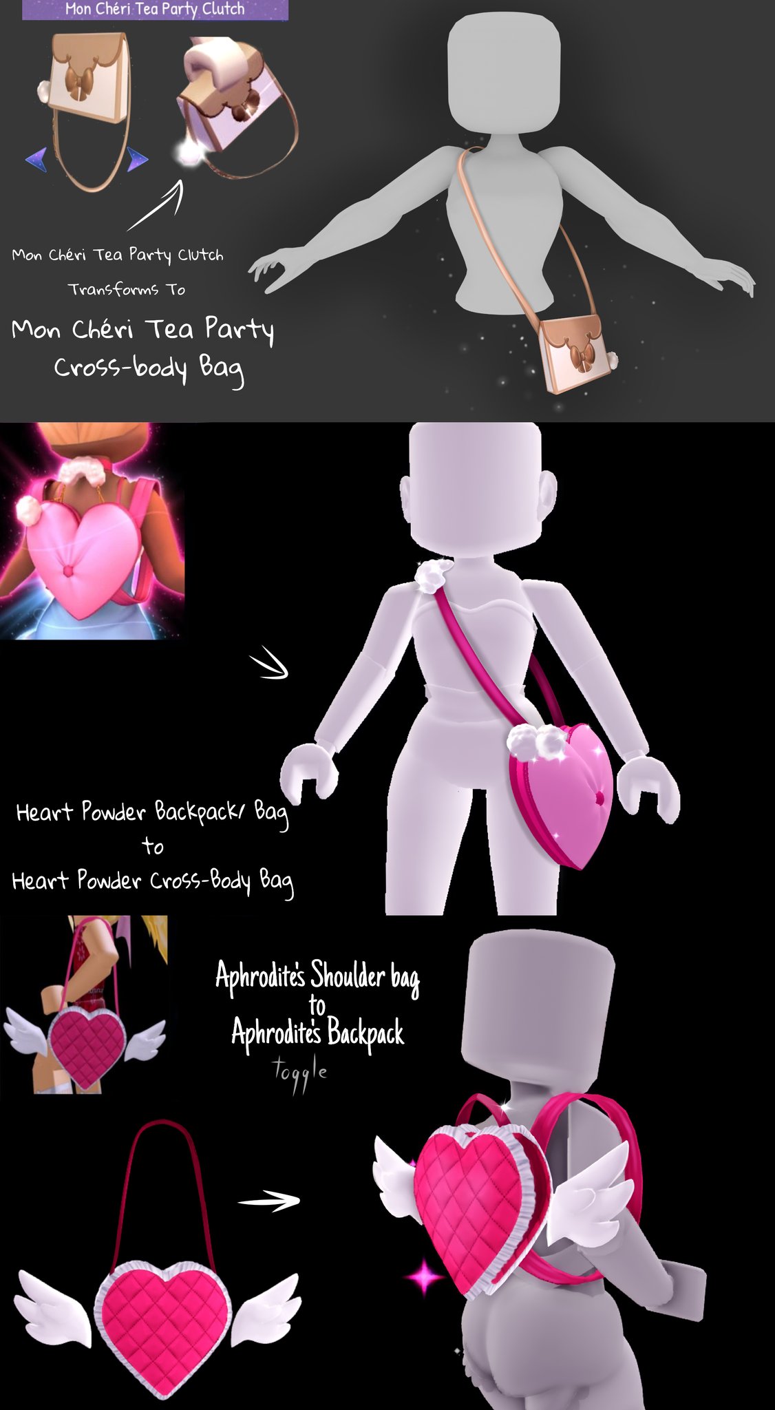 Poa(promise the last time I change my name on Twitter "Royale High Toggle Concept of Bags I