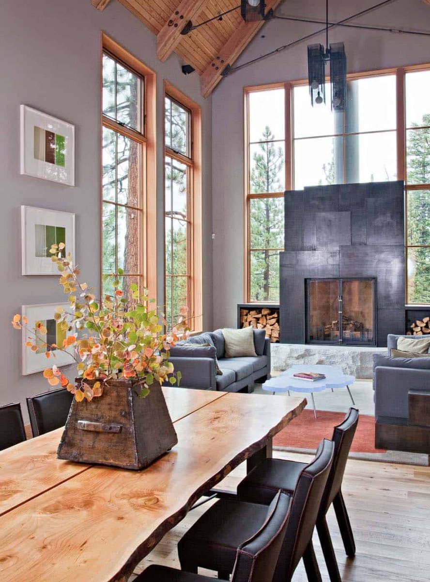 OneKindesign's tweet photo. Gorgeous rustic-modern home surrounded by woods in Lake Tahoe https://t.co/YSmDEgCX9X https://t.co/yriOdPhzdB