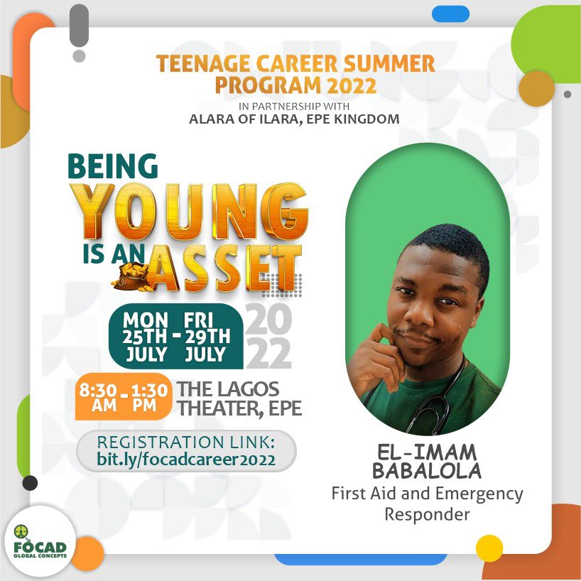 Meet EL IMAM BABALOLA <a href="/Lola_the_medic/">'Lola El-Imam</a> A First Aider/Paramedic with Lagos State Sports Medicine, A faculty member of The London Professional Training Centre, Nigeria as well as A certified First Aid Trainer and BLS instructor of The Highfield Awarding Body For Compliance; HABC, UK