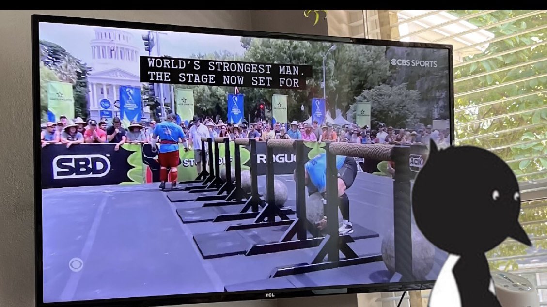 SadBirdDesign's tweet image. Wait, did we sponsor the Worlds Strongest Man contest by accident again? I need to turn off auto-renewal!
