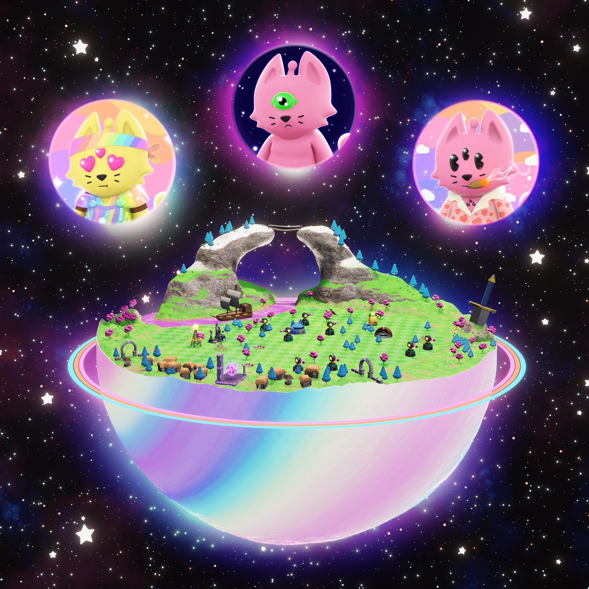 CosmicCats_'s tweet photo. FREE PLANET CLAIM FOR @Cosmicverse_ starts at 6:30PM EST!! You will be able to claim 1 Planet per 3 Cats! 🪐

Public Sale is still open!! https://t.co/p0gbdA86Aw

#NFTS #NFTDROP https://t.co/259uGAoqJp