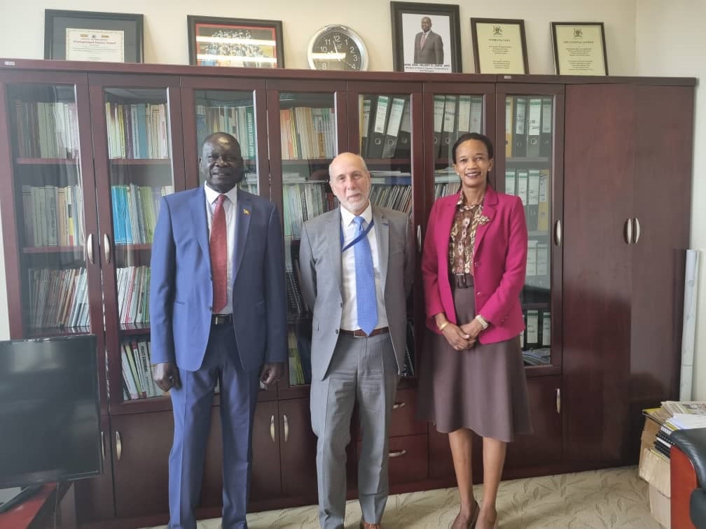 Head of Delegation <a href="/EUinUG/">EU in Uganda</a> HE <a href="/APacificiEU/">Attilio Pacifici</a> pays a courtesy call to express gratitude to  <a href="/eng_onek/">Eng. Hilary Onek</a> and  <a href="/EstherAnyakun/">Esther Anyakun Davinia 🦋</a>. His tenure as EU ambassador to Uganda ends this July having served in Uganda since September 2017. <a href="/OPMUganda/">Office of the Prime Minister - Uganda</a>, <a href="/KMuhakanizi/">Keith Muhakanizi</a>