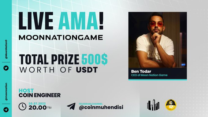 SmushSol's tweet image. $MNG AMA in less than 3 days! GET READY😎 #EduFi #GameFi #NFTs  #MoonNationGame #PlayToEarn #Metaverse #BSCGems #BSC #BinanceSmartChain #MobileGame @MoonNation0 @BenTodar @coinmuhendisim