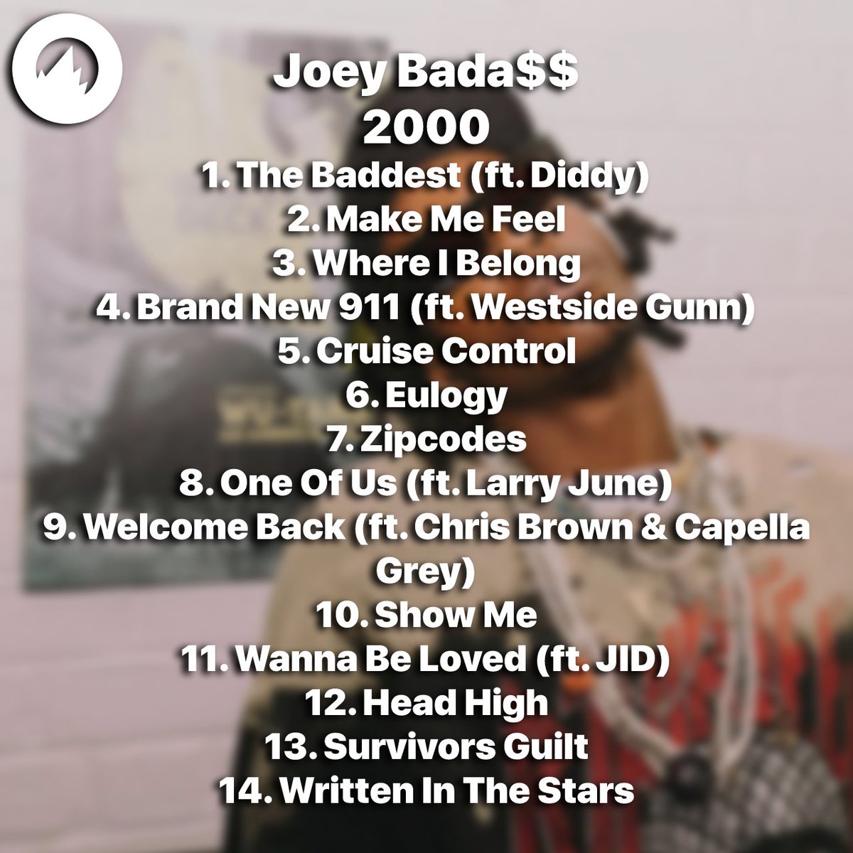 💿 2000

👤 JOEY BADA$$

📆 JULY 22ND, 2022