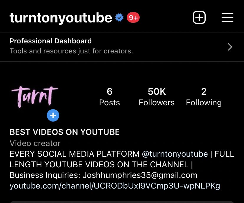TurntOnYouTube's tweet photo. 50K On IG 📈 https://t.co/eL6u7Rnupd