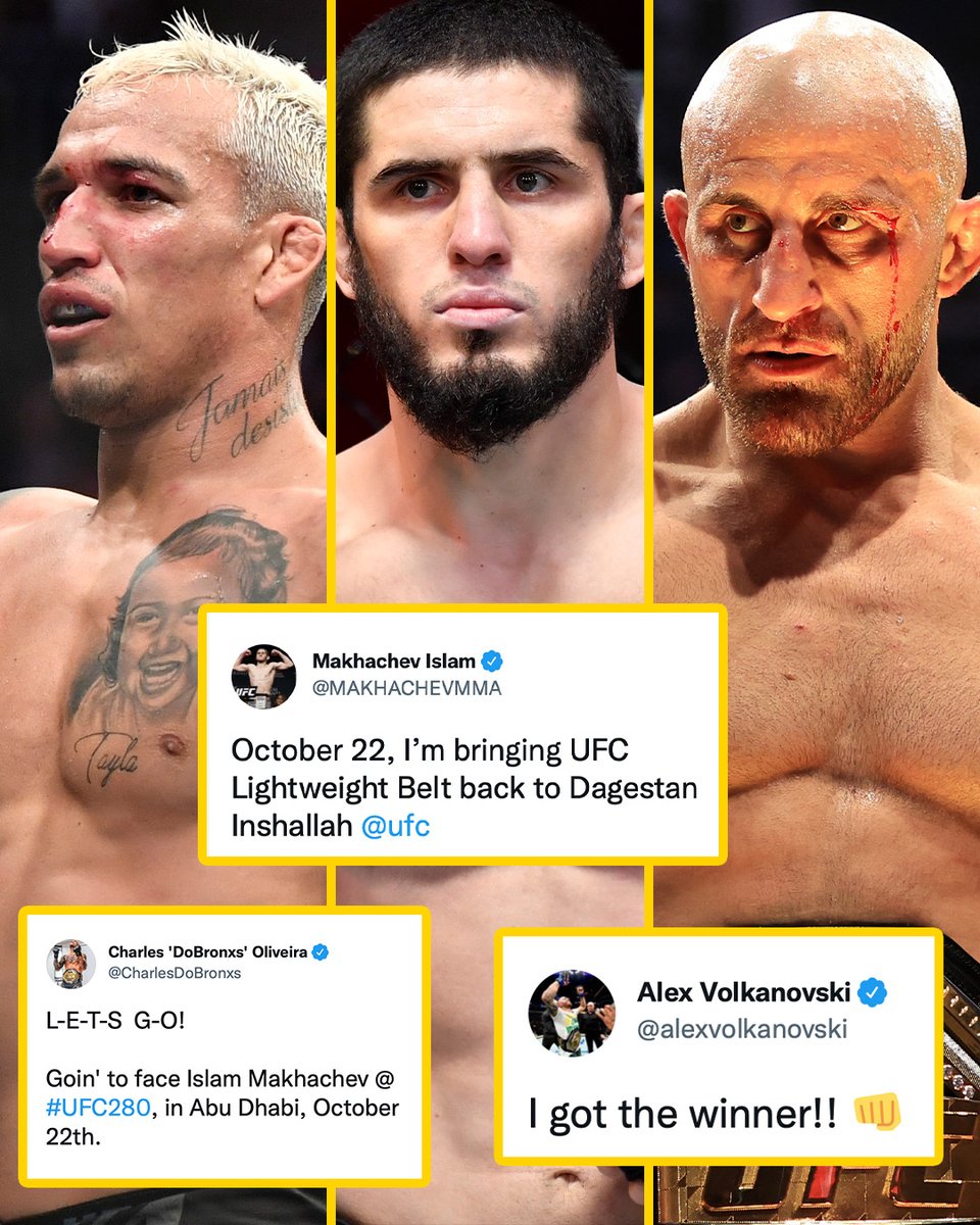Alex Volkanovski wants the winner of Charles Oliveira vs. Islam Makhachev 👀