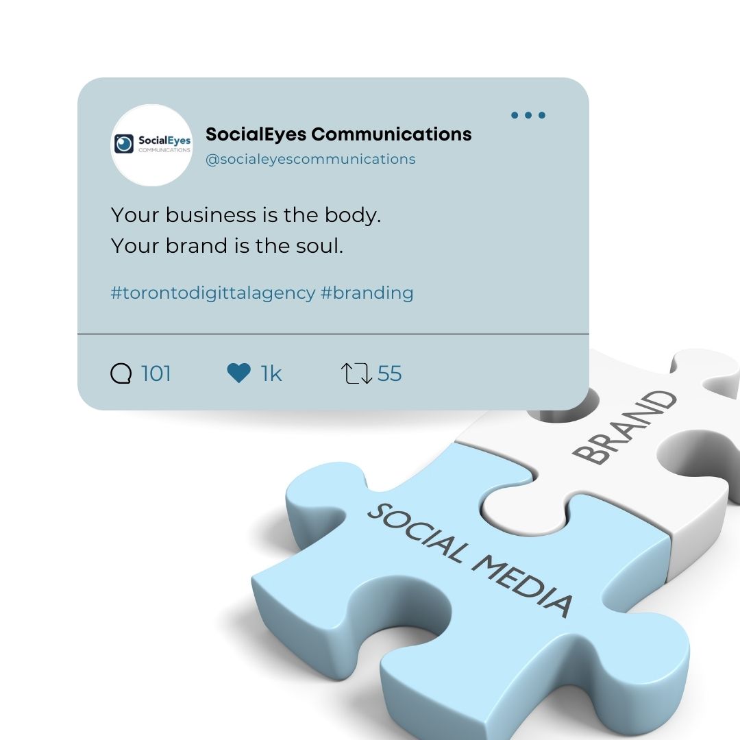 A strong and recognizable brand can help a business be more successful, which is why creating an effective brand identity is so important.  

So, let's get to work and build your branding with our expert team. 

Contact us!
📲 1-888-762-1285 
📧 info@socialeyescommunications.com