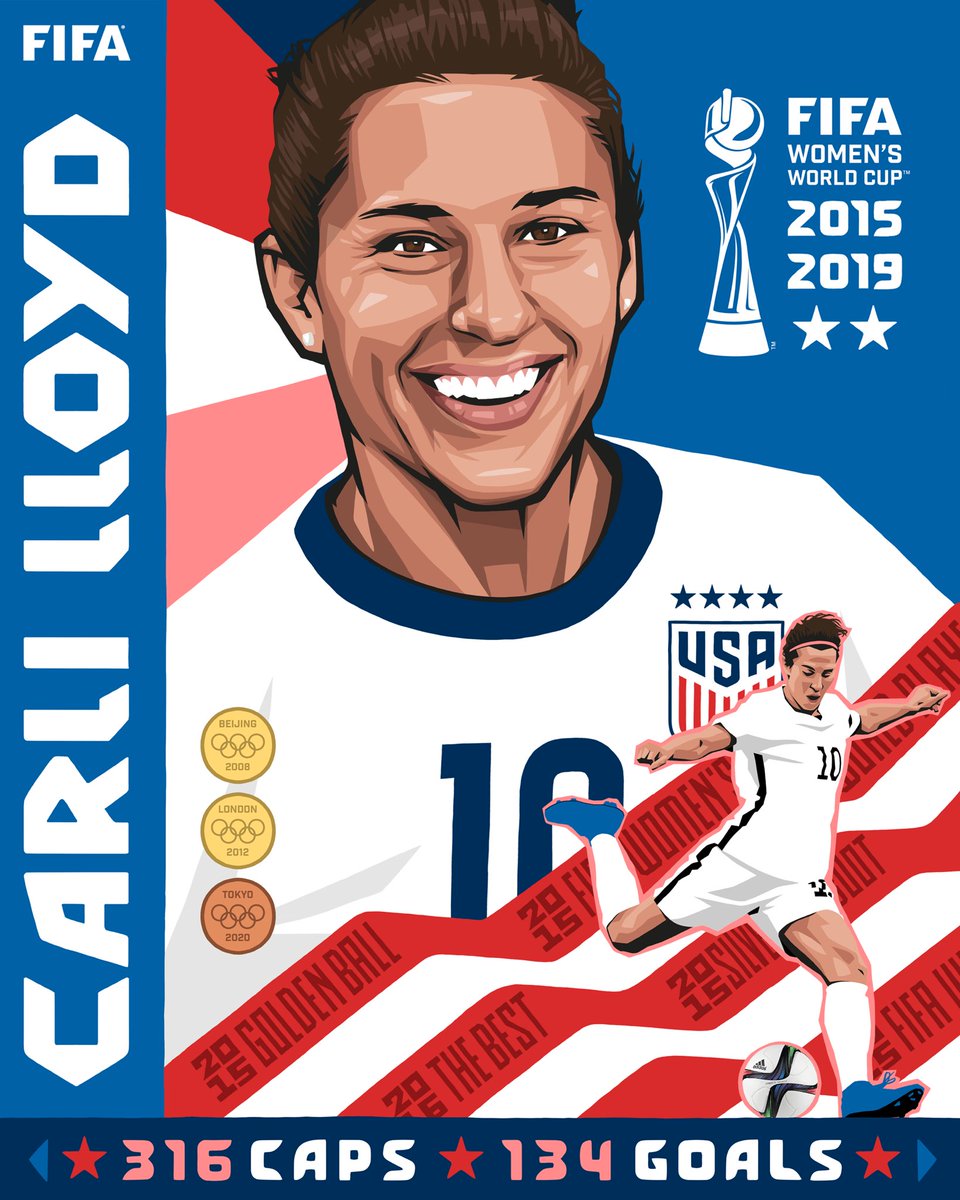 FIFA Women's World Cup (@fifawwc) on Twitter photo Happy Birthday to the 2x #FIFAWWC winner, 3x Olympic medalist, and only female player to score 98 goals after turning 30! 🤩
Enjoy your 40th, <a href="/CarliLloyd/">Carli Lloyd</a>! 🎉 Happy Birthday to the 2x #FIFAWWC winner, 3x Olympic medalist, and only female player to score 98 goals after turning 30! 🤩
Enjoy your 40th, <a href="/CarliLloyd/">Carli Lloyd</a>! 🎉