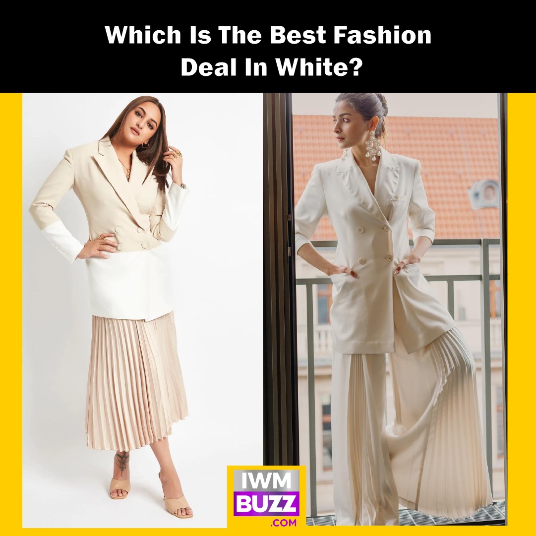 iwmbuzz's tweet photo. Who Looks Alluring In White Outfit Sonakshi Sinha Or Alia Bhatt?

#sonakshisinha 
#AliaBhatt 

#bestfashion #alluringlooks #actresses #whiteoutfits https://t.co/d6eecQdTET