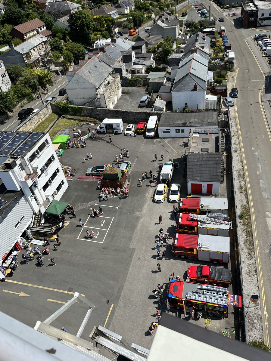Fantastic day at <a href="/BodminCFRS/">Bodmin Community Fire Station</a> Open Day. Great to welcome the community back to the station. Thank you <a href="/Livingstonelec/">LivingstoneElectrics</a> &amp; <a href="/NewquayCFRS/">Newquay Community Fire Station</a> for the trip up in the ALP #communityengagement #lovebodmin