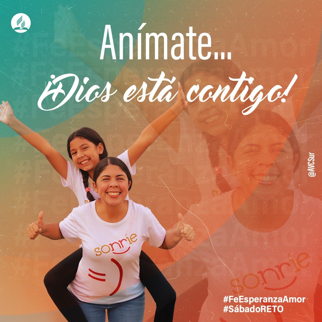 AVCSur's tweet photo. #SábadoRETO #FeEsperanzaAmor 
@AdventistasDIA @AdventistasES @UVOriental https://t.co/fJRHdrIqML