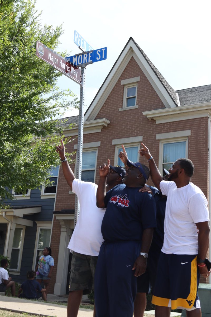 Major Harris Street renaming <a href="/WVUfootball/">West Virginia Football</a>