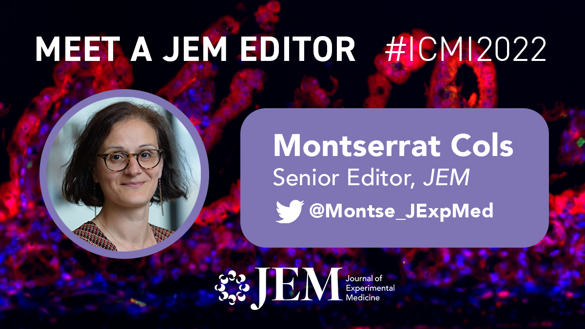 Journal of Experimental Medicine (@jexpmed) on Twitter photo We're delighted to take part in the #ICMI2022 <a href="/socmucimm/">Society for Mucosal Immunology</a>. Our Senior Editor Montserrat Cols <a href="/Montse_JExpMed/">Montse Cols</a> is attending! Contact Montse to discuss your research in the area and learn about the journal.
See our #MucosalImmunology special collection 👉 bit.ly/3bYgCHd We're delighted to take part in the #ICMI2022 <a href="/socmucimm/">Society for Mucosal Immunology</a>. Our Senior Editor Montserrat Cols <a href="/Montse_JExpMed/">Montse Cols</a> is attending! Contact Montse to discuss your research in the area and learn about the journal.
See our #MucosalImmunology special collection 👉 bit.ly/3bYgCHd