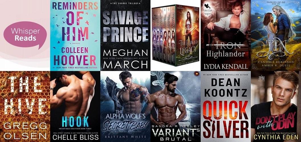Whisper_Reads's tweet photo. #freebies and #deals
This week promotions by:
3 x #1NEW YORK TIMES bestselling authors
2 x USA TODAY bestselling authors
1x Wall Street Journal bestselling author
https://t.co/Adir1aNjf9
#freebie #books #bookdeals #Free #library #freeromance #freebestseller #amazingbooks https://t.co/NeL0wTlBau
