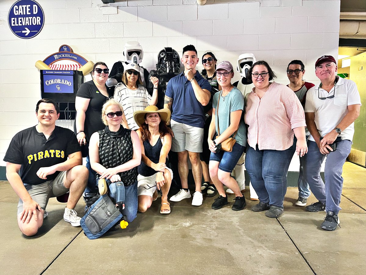 fastcase's tweet image. Take me out to the ballgame! ⚾️ A great afternoon with our fellow legal techies at the Colorado Rockies game before the kickoff of #AALL22. #legaltech #fastcase #docketalarm #denver