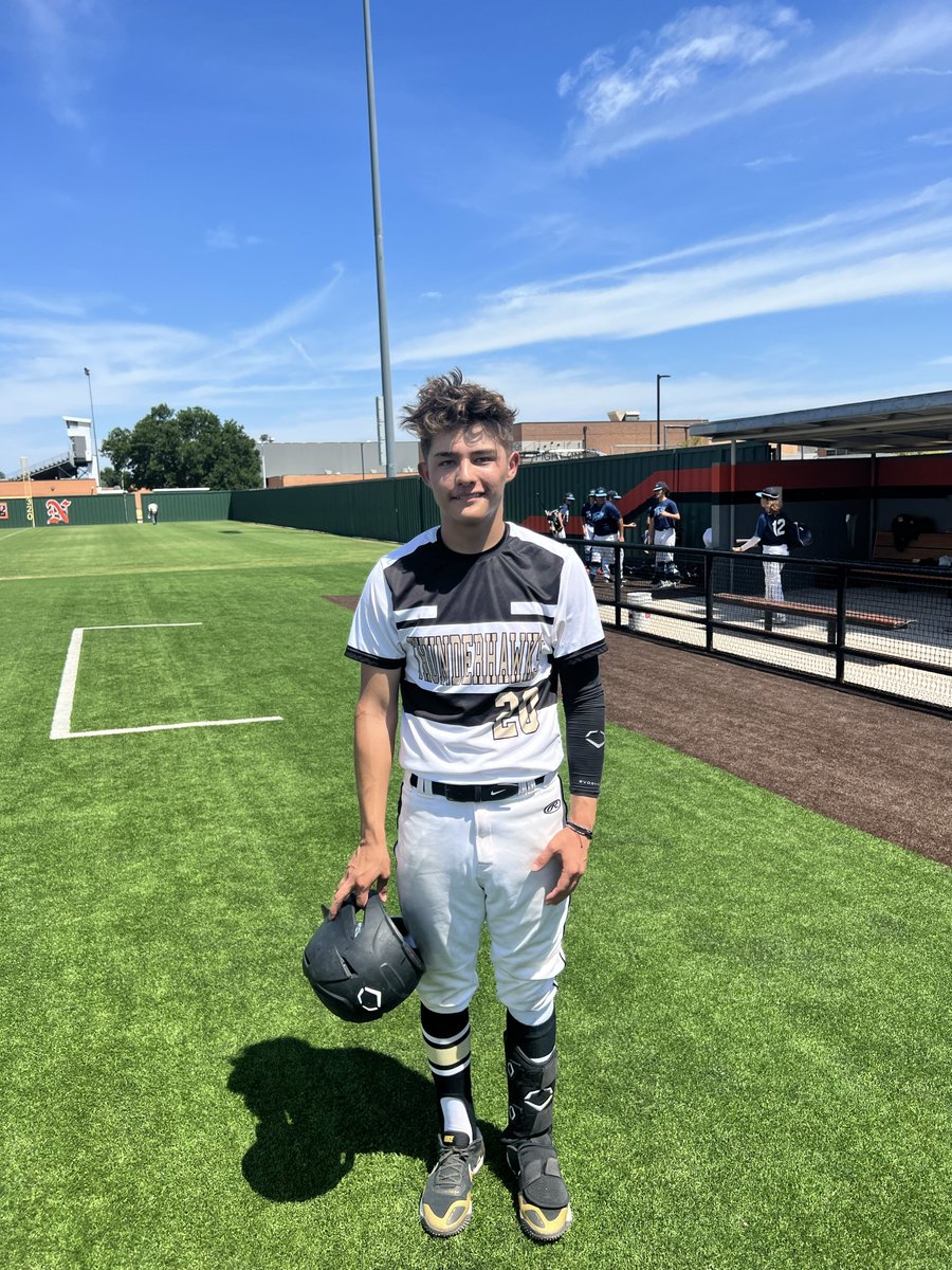 F: Thunderhawks 17U 2, ONE ELITE TEXAS 1
POG: Jerry Stone 6 IP, 9K
Hitter: Rommi Perez 1-4, RBI