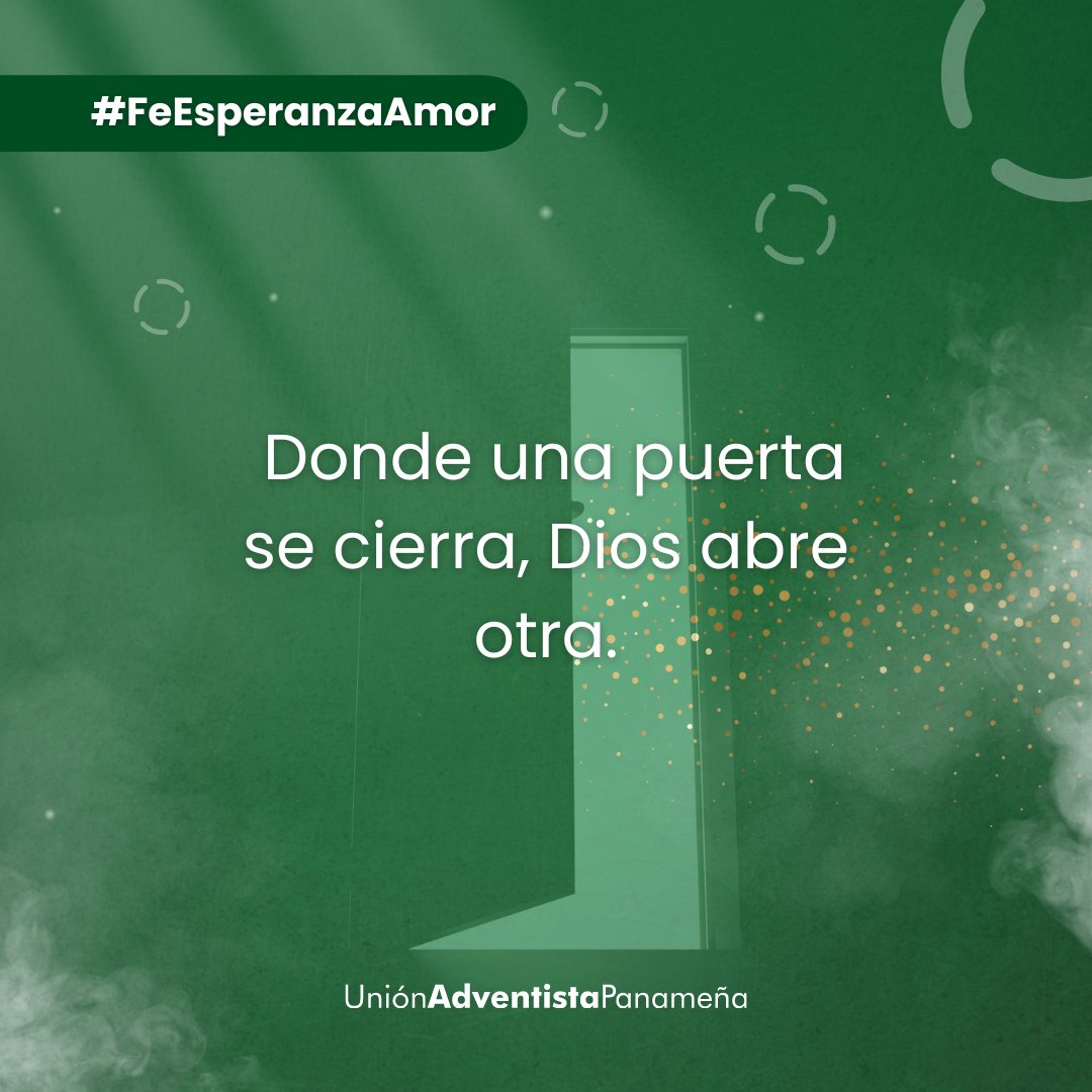 Dios abre puertas que NADIE puede cerrar 🚪. 

#SábadoRETO #NOWSabbath #FeEsperanzaAmor