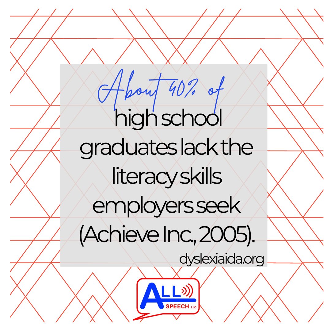 #DyslexicAdults can thrive in the workplace with appropriate tools and support.  👩‍🏫

#allspeechllc #lovemyjob #saturdayfact #slp #speechtherapy #dallasmoms #parents #moms #slp2be #language #specialneeds #saturday #reading #writing #dyslexia #dyslexiasupport #dyslexic #literacy