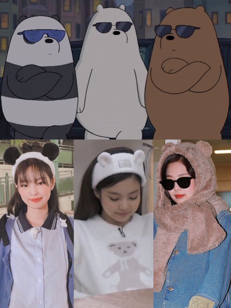 3 types of bear jennie 🐻🐻‍❄️🐼