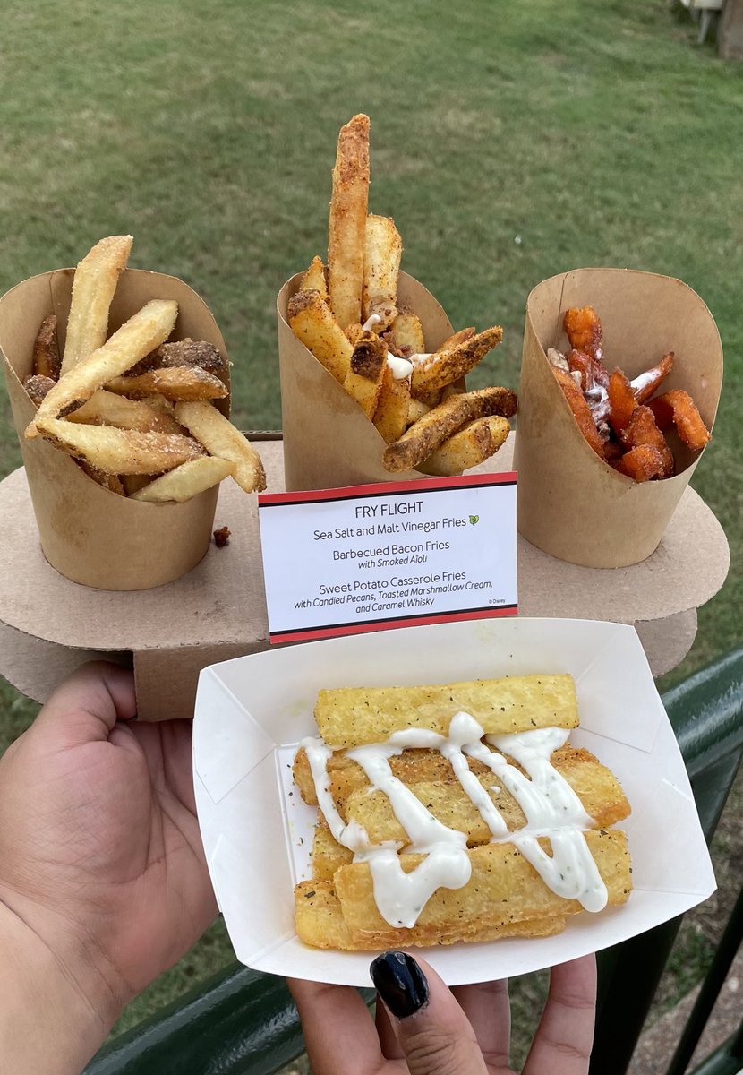 mouseclass's tweet photo. The Fry Basket is the only completely new booth this year.  French Fry lovers unite!  

The Adobo Yuca Fries texture and flavor beat out the Fry Flight!

#DisneyWorld #TasteEpcot #food https://t.co/2Ga0UzAJZy
