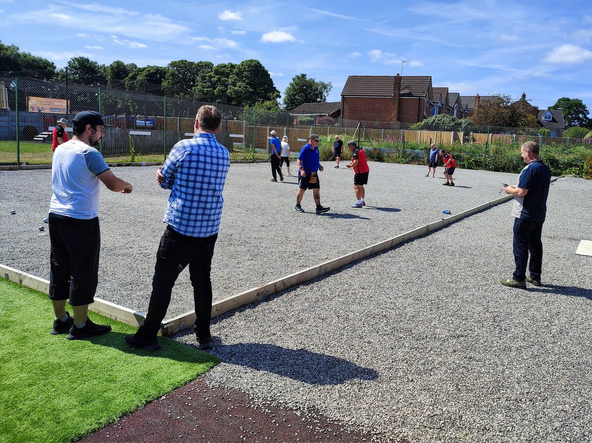PetanqueNW's tweet photo. Rochdale Pétanque hosted the Greater Manchester Doubles today. Teams from Rochdale Pétanque, Trafford Petanque and the Rochdale Boules League all took part in the league and knockout format event #Petanque #PNW #PetanqueNorthWest https://t.co/YIyJiMRvdq