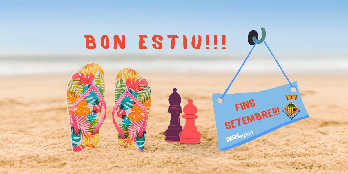 EscacsSjd's tweet photo. En aquesta temporada hem assolit els objectius que ens hàviem marcat!
Nous socis i sòcies+innovadores activitats+nous aprenentatges.
Us desitjem un bon estiu, gaudiu-lo molt!!!
Us esperem a la propera temporada 2022-23.
@despiesport
#escacs
#estiu2022
#vacances2022
#ajedrez https://t.co/MPRRp3jIRx
