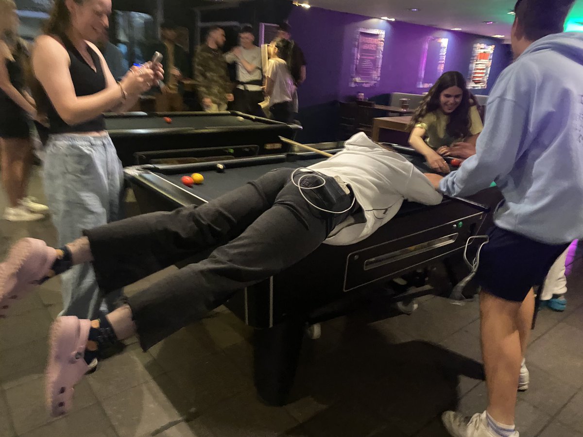 CgsDept's tweet photo. Pool is a game to be taken very seriously 🎱🎱 #pool #poolcue #Edinburgh #CGSedtour https://t.co/wc5apmz3Rv