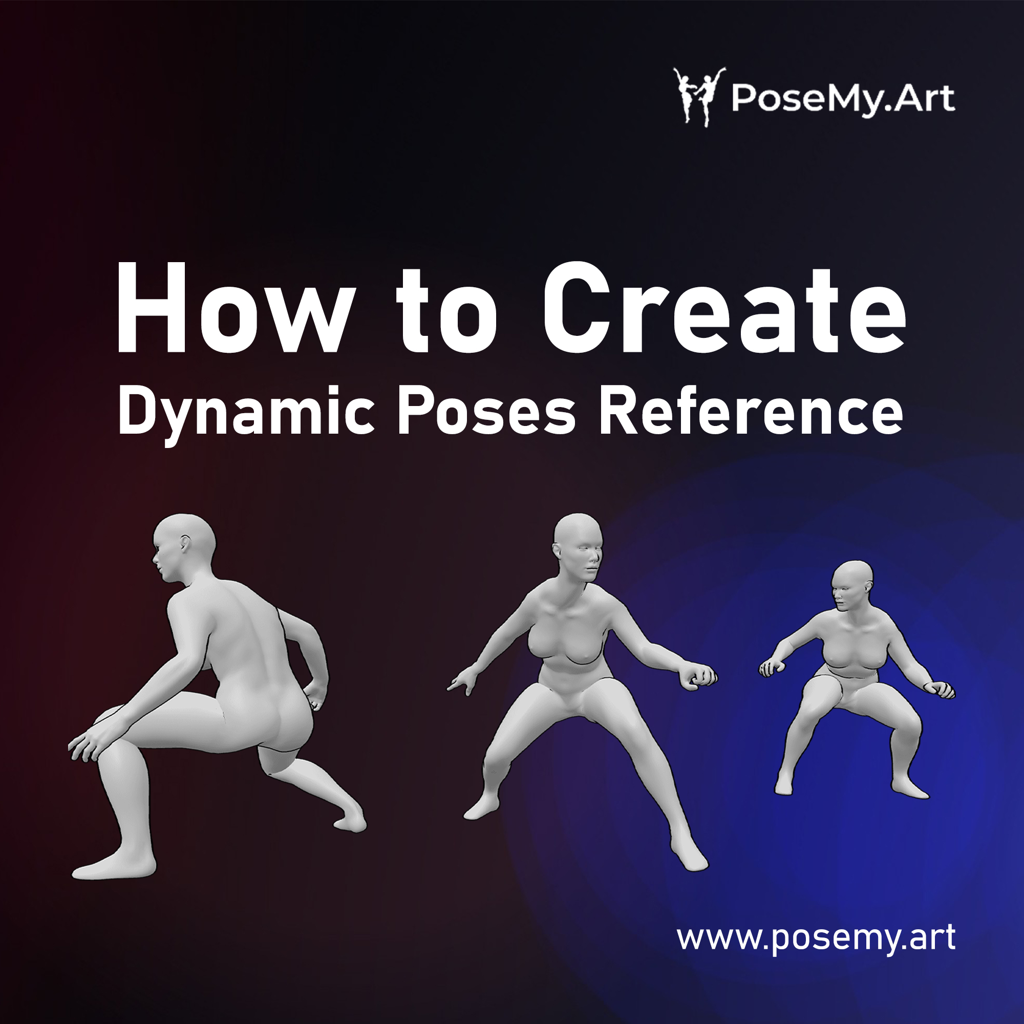 Free tool to create reference poses with 3D models.