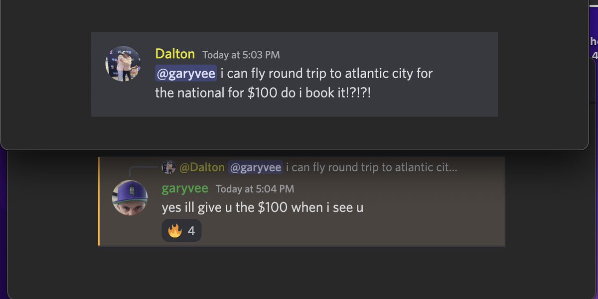 <a href="/garyvee/">Gary Vaynerchuk</a> I guess I am going to the National in New Jersey next week. I am shook bro what?!?!?!?!?🔥🔥🔥

Now do I have any frens I can stay with?!?!?