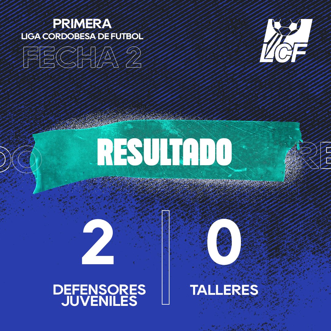 CATalleresdecba's tweet photo. #PrimeraTalleresLCF

🔚 Defensores Juveniles 2⃣ - #Talleres 0⃣

🔵⚪ #VamosTalleres #LCF https://t.co/Xo7vvghTle