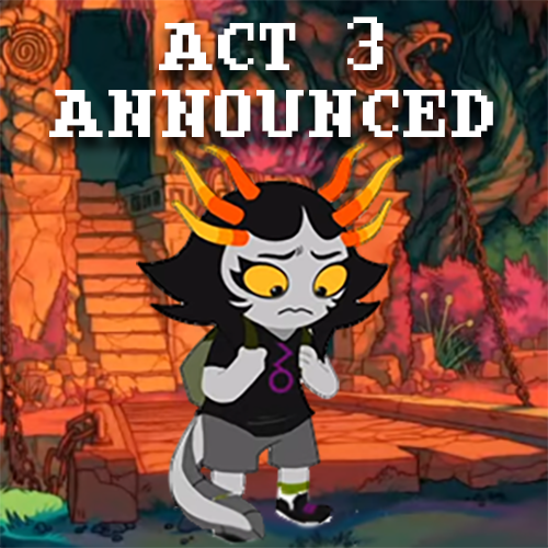 homestucknet's tweet photo. THIS IS NOT A DRILL: HIVESWAP ACT 3 HAS BEEN ANNOUNCED. Details and discussion in next tweet.
#homestuck #hiveswap https://t.co/i9CPYX89A5
