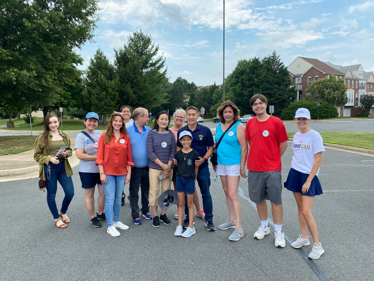 HungCao_VA's tweet photo. A representative government means listening and talking to all voters, no matter who you are or which side of the aisle you stand on. That's exactly what Team Cao is doing! #CaoForCongress https://t.co/eQLRQ8yA8c