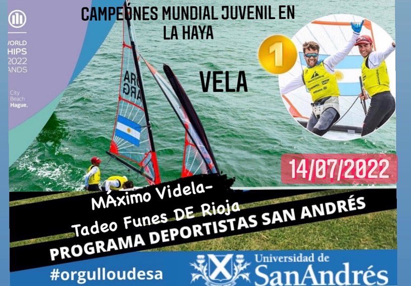 DeportesUdeSA's tweet photo. Felicitamos a *Máximo Videla*, integrante del Programa Deportistas de la Universidad de San Andrés y Tadeo Funes de Rioja,CAMPEONES del mundo el 14/7 al finalizar en el 1 er lugar del 51 ro.  Campeonato Mundial Juvenil en la Haya,Países Bajos
@deportesar @udesa https://t.co/Hht0s6xQF1