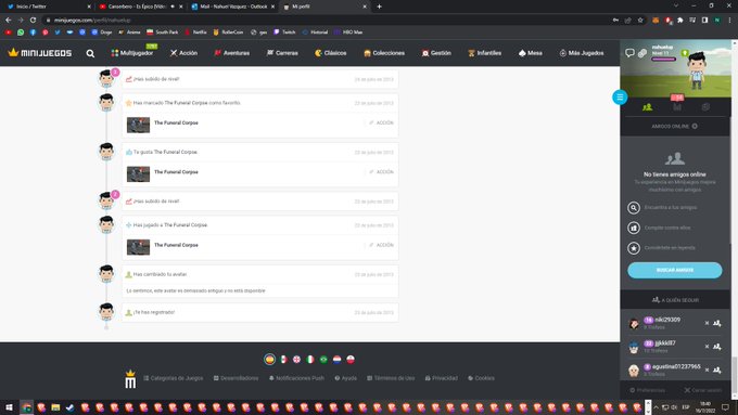 Mi cuenta de Minijuegos con casi 10 a&ntilde;os xD https://t.co/oqntplEwdS<a href="/tag/anime"class="tags"><span>#anime</span></a><a href="/tag/manga"class="tags"><span>#manga</span></a><a href="/tag/domingo"class="tags"><span>#domingo</span></a><a href="/tag/cuarteto"class="tags"><span>#cuarteto</span></a><a href="/tag/uzakichan"class="tags"><span>#uzakichan</span></a>