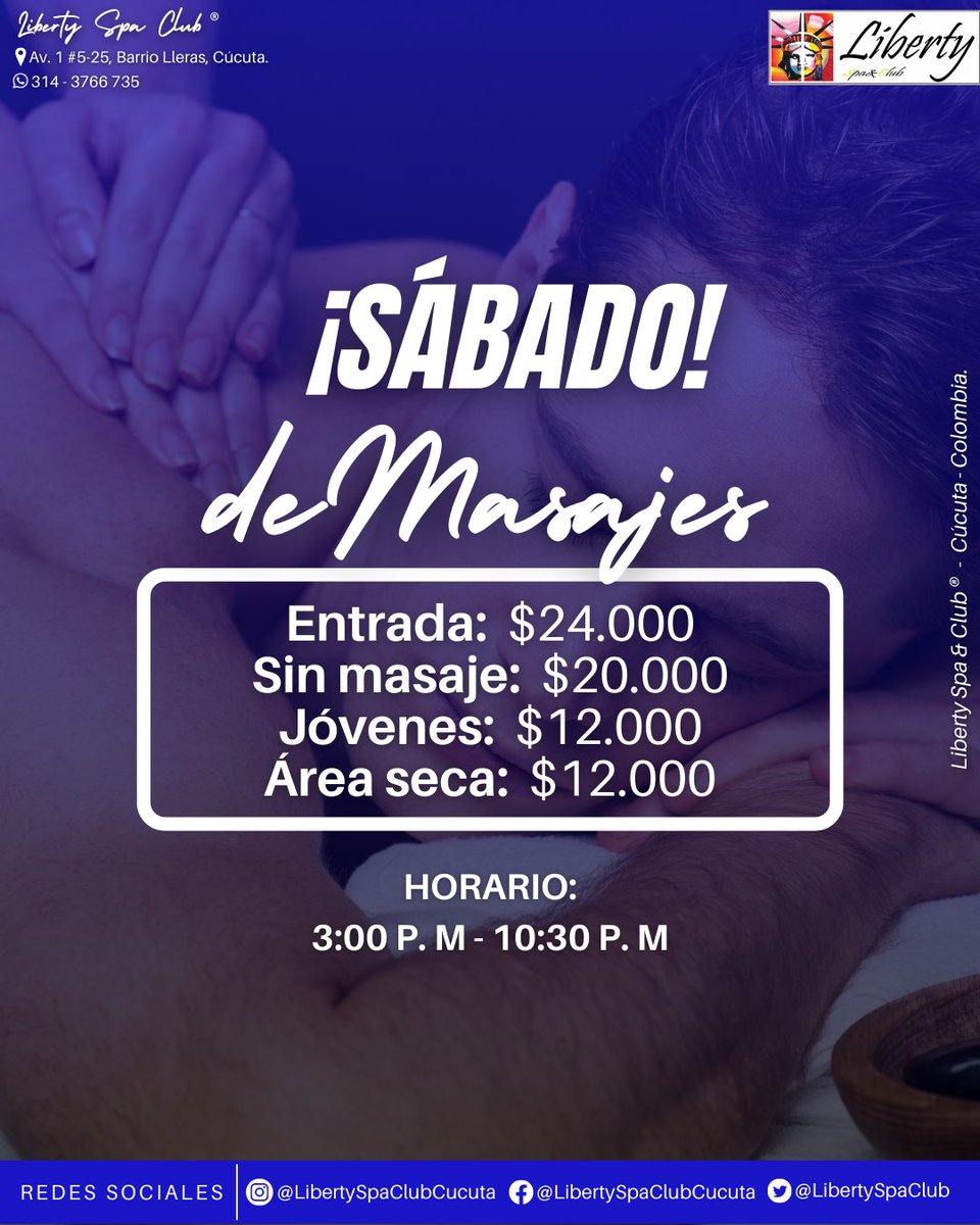 LibertySpaClub's tweet photo. ¡LE DAMOS COMIENZO AL FIN DE SEMANA CHICOS! 🔥😎 visítanos y relájate todo el día. 🤙🏻

Liberty Spa &amp; Club ® | "Diversión y Relax con Propósito".

#LibertySpaClub #memesgay #memeslgbt #memescolombia #hombresgay #cucutanortedesantander #spagay #saunagay #lgtbcolombia #lgbtcucuta https://t.co/hQRjyM9Zxp